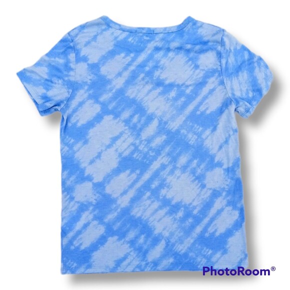 Weekend Soul Blue & White Tie-Dye S/S Shirt - Small -Glitchcore - Y2K- Hatched - Picture 5 of 6